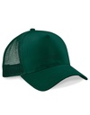 Czapka Trucker Snapback 5-Panelowa z Siatka CB640 - Bottle Green & Bottle Green