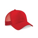 Czapka Trucker Snapback 5-Panelowa z Siatką CB640 - Classic Red & Classic Red