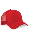 Czapka Trucker Snapback 5-Panelowa z Siatka CB640 - Classic Red & Classic Red