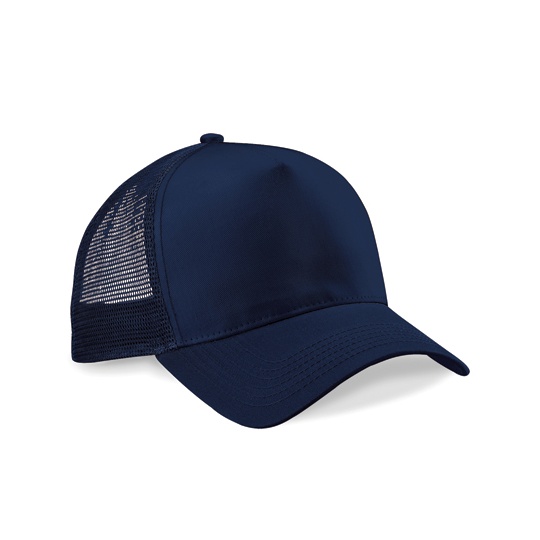 Czapka Trucker Snapback 5-Panelowa z Siatka CB640 - French Navy & French Navy