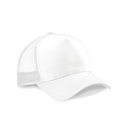 Czapka Trucker Snapback 5-Panelowa z Siatka CB640 - White & White