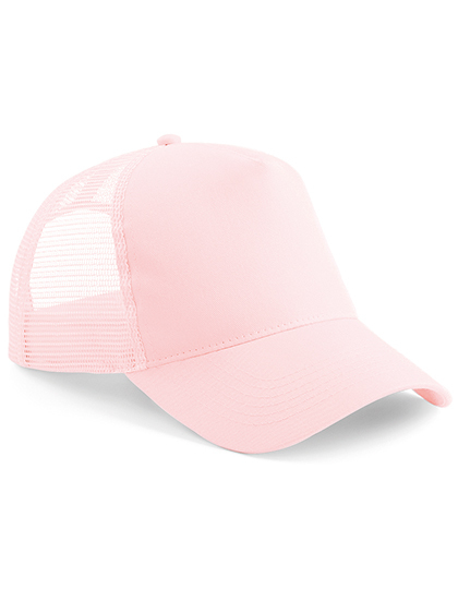 Czapka Trucker Snapback 5-Panelowa z Siatka CB640 - Pastel Pink & Pastel Pink