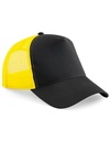 Czapka Trucker Snapback 5-Panelowa z Siatka CB640 - Black & Yellow