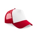 Czapka Trucker Dziecieca Bawelniano Poliestrowa CB640B - Classic Red & White