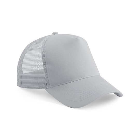 Czapka Trucker Dziecieca Bawelniano Poliestrowa CB640B - Light Grey & Light Grey
