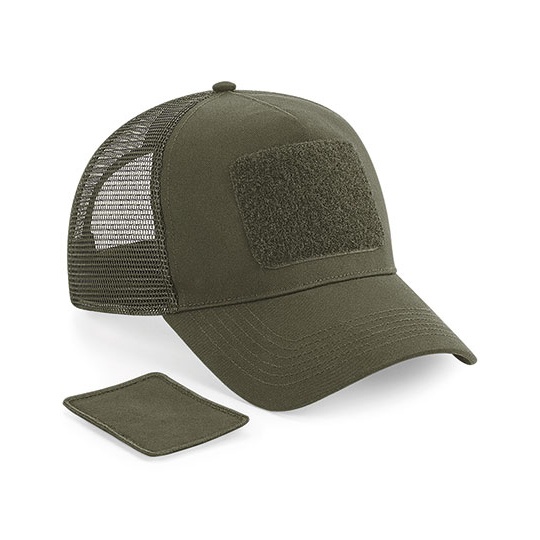 Czapka Trucker Bawełniano Poliestrowa CB641 - Military Green