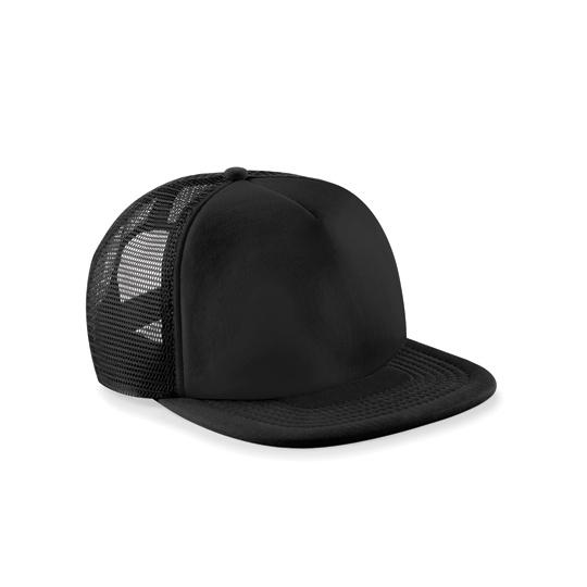 Czapka Trucker Poliester 5 Paneli CB645 - Black & Black