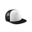 Czapka Trucker Poliester 5 Paneli CB645 - Black & White