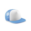 Czapka Trucker Poliester 5 Paneli CB645 - Sky Blue & White