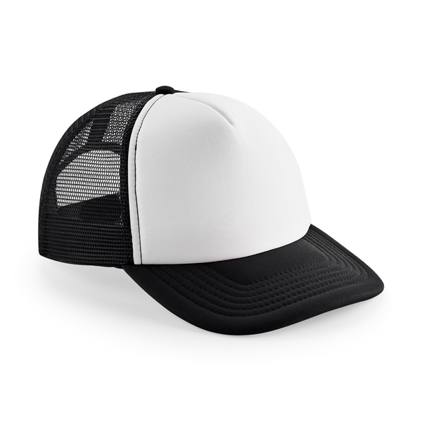 Czapka Trucker Dziecięca Poliestrowa CB645b - Black & White