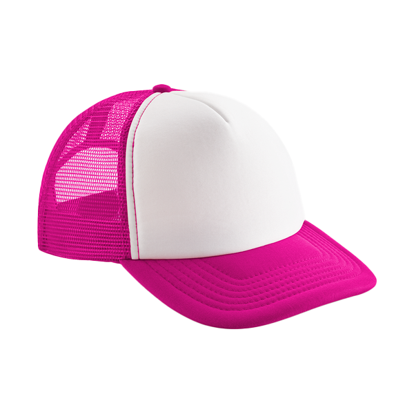 Czapka Trucker Dziecięca Poliestrowa CB645b - Fuchsia & White