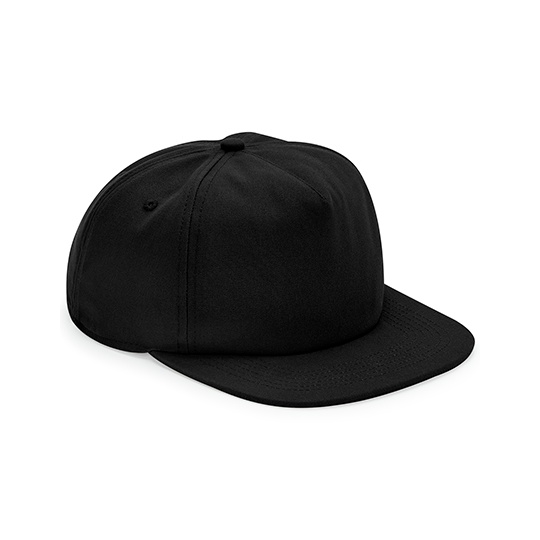 Czapka 5-panelowa Nieusztywniona Bawelna Organiczna CB64N - Black