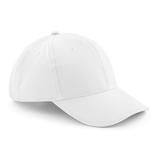 Czapka 6 panelowa Bawelniana CB65 - White