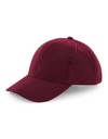 Czapka 6 panelowa Bawełniana CB65 - Burgundy