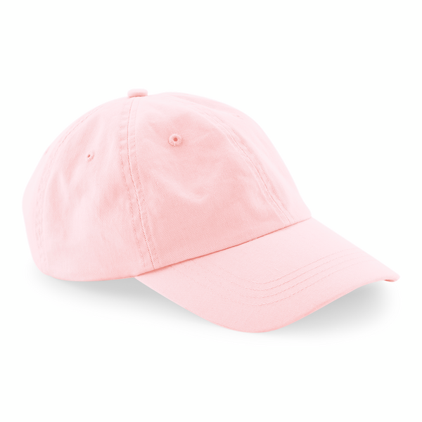 Czapka z Daszkiem 6 Panelowa Bawelna Organiczna CB652N - Powder Pink
