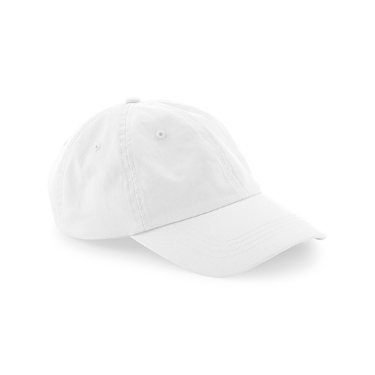 Czapka z Daszkiem 6 Panelowa Bawelna Organiczna CB652N - White