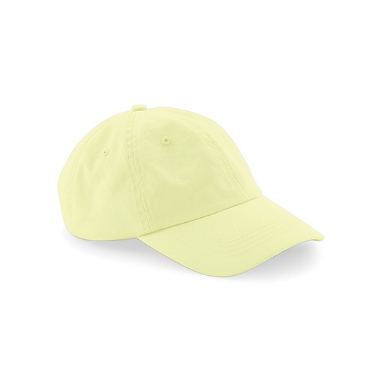 Czapka 6-panelowa Bawelna Chino Niski Profil CB653 - Pastel Lemon
