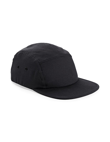 Czapka 5-panelowa Bawełniana Plocienna CB654 - Black