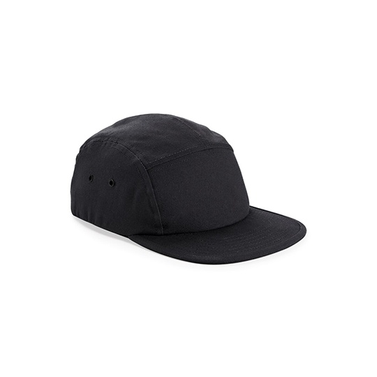 Czapka 5-panelowa Bawelniana Plocienna CB654 - Black