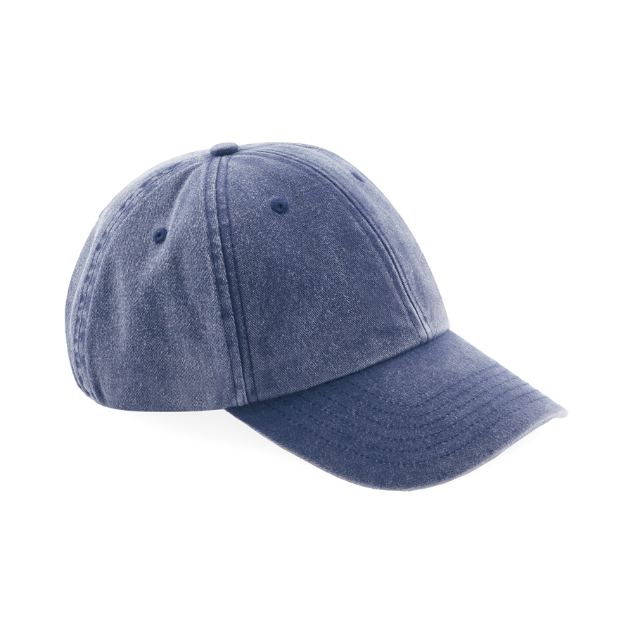 Czapka z Niskim Profilem Bawelniana Vintage CB655 - Vintage Denim