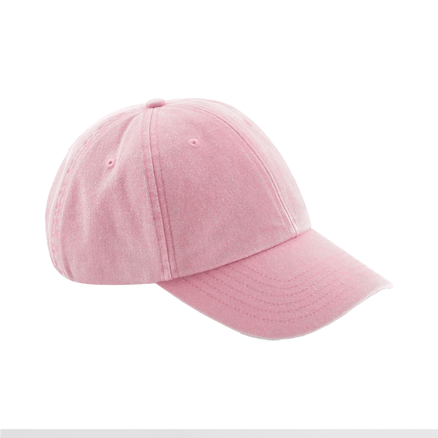 Czapka z Niskim Profilem Bawelniana Vintage CB655 - Vintage Dusky Pink