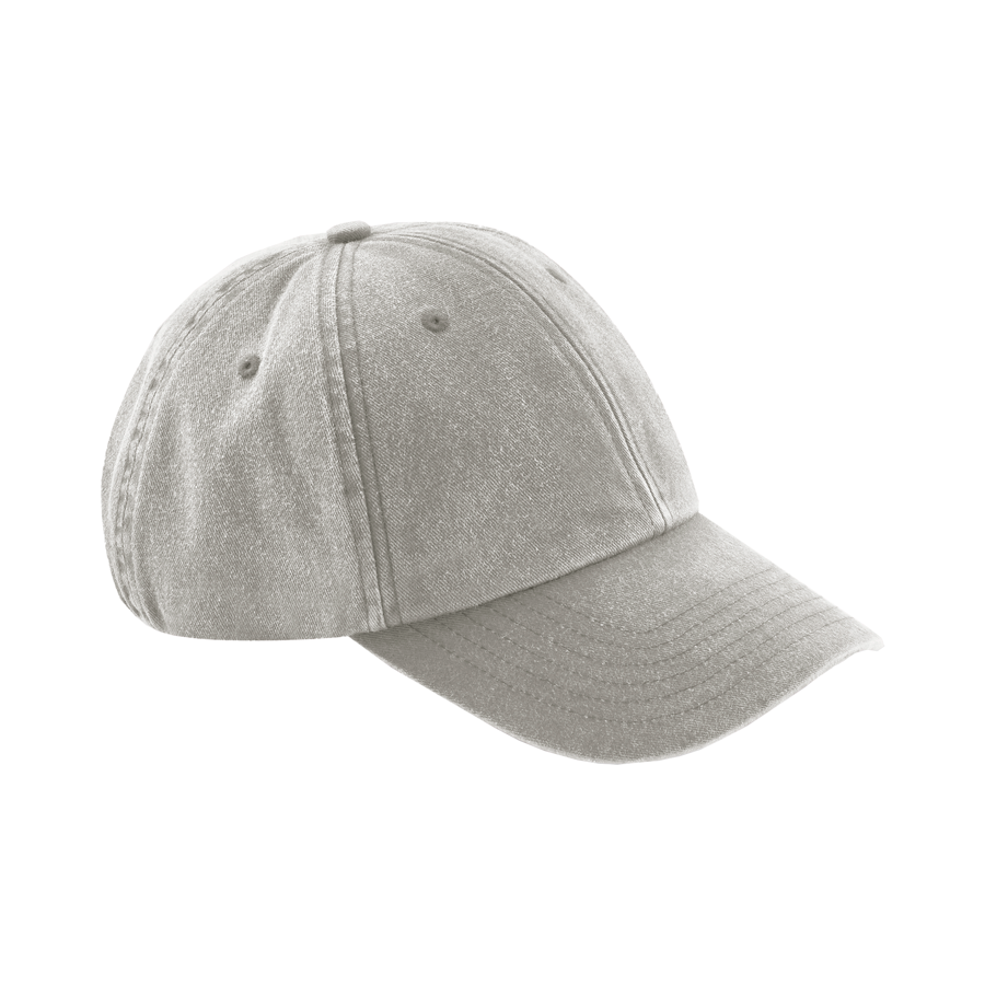 Czapka z Niskim Profilem Bawełniana Vintage CB655 - Vintage Grey