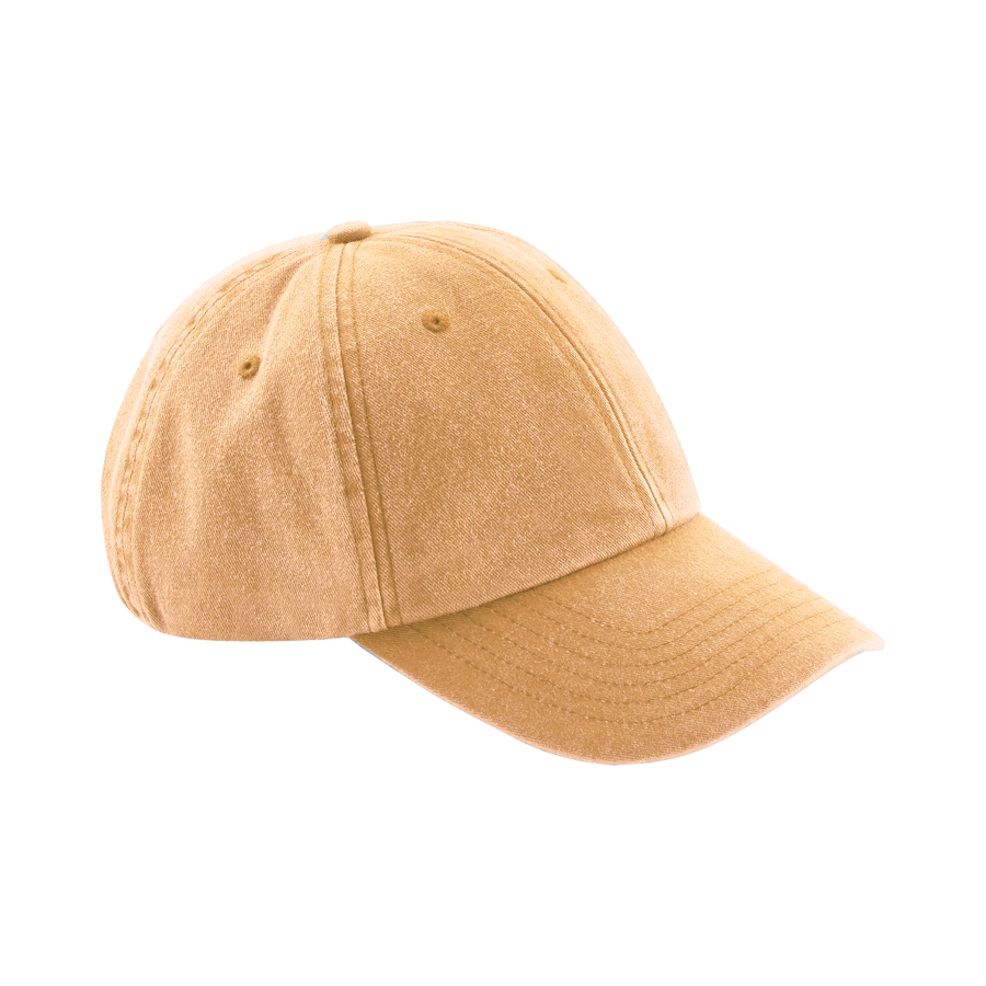 Czapka z Niskim Profilem Bawelniana Vintage CB655 - Vintage Mustard