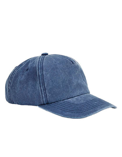 Czapka 5-panelowa Czesana Bawełna CB657 - Vintage Denim