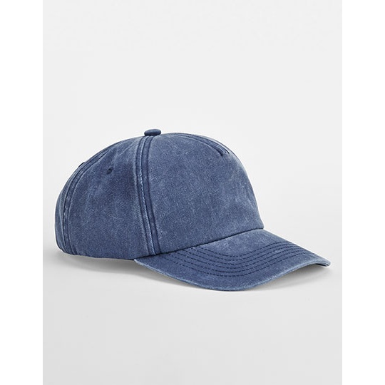 Czapka 5-panelowa Czesana Bawelna CB657 - Vintage Denim