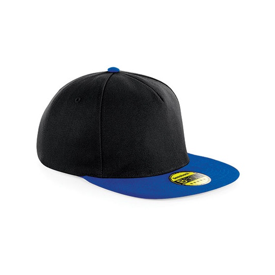 Czapka Snapback Twill Poliestrowy CB660 - Black & Bright Royal
