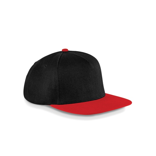 Czapka Snapback Twill Poliestrowy CB660 - Black & Classic Red
