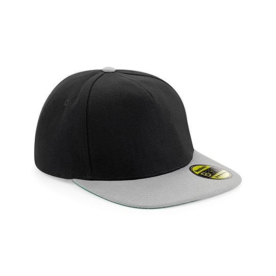 Czapka z płaskim daszkiem snapback CB660 - Black & Grey