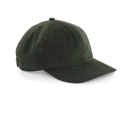 Czapka 6-panelowa Bawelniana Sztruksowa CB682 - Dark Olive