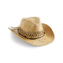 Slomkowy kapelusz kowbojski unisex CB735 - Natural