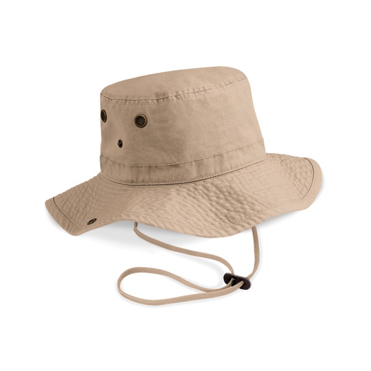 Kapelusz Outback Bawełniany Ochrona UV CB789 - Pebble