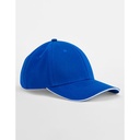 Czapka 6-panelowa Bawelna Organiczna CB820C - Bright Royal & White