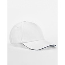 Czapka 5 Panelowa Bawelna Organiczna CB825C - White & French Navy