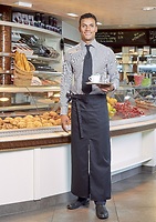 Fartuch Dlugi Poliester Bawelna Trwaly Kolor CGW110 - White