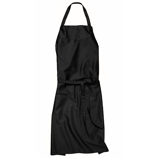 Fartuch Kuchenny z Kieszenia Poliester Bawelna CGW1145 - Black