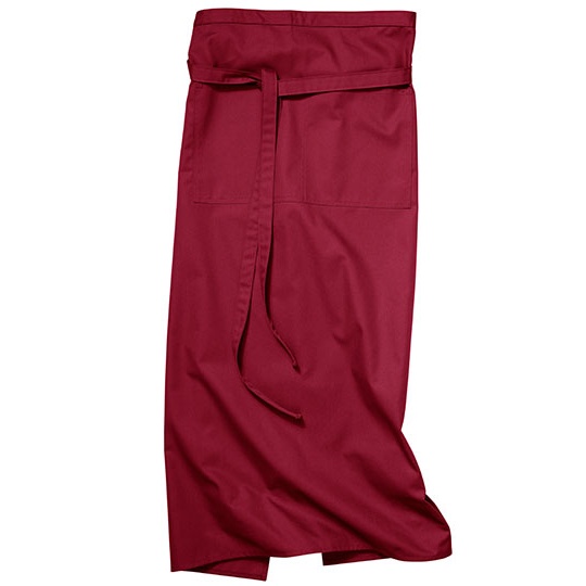 Fartuch Bistro Z Kieszenia Trwaly Kolor CGW1260 - Cherry