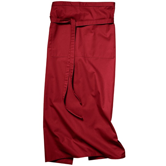 Fartuch Bistro Z Kieszenia Trwaly Kolor CGW1260 - Regency Red