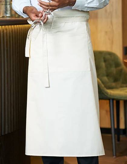 Fartuch bistro z kieszenią CGW1260 - White