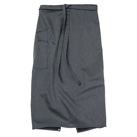Fartuch Bistro Melanżowy z Kieszenią CGW1271 - Grey Melange