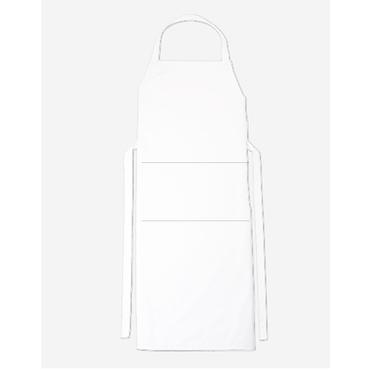 Fartuch Kuchenny Poliester Bawelna CGW130 - White