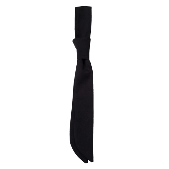 Krawat Wiazany Mieszanka Poliestrowo-Bawelniana CGW150 - Black