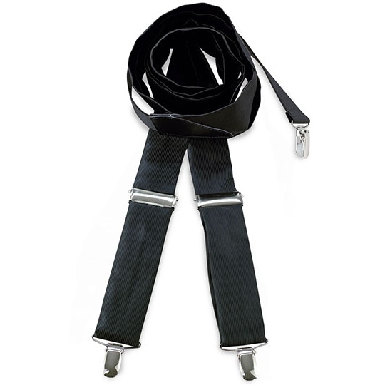 Szelki Regulowane Materiałowe 3,5 cm CGW1511 - Black