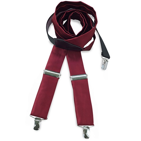 Szelki Regulowane Materialowe 3,5 cm CGW1511 - Bordeaux