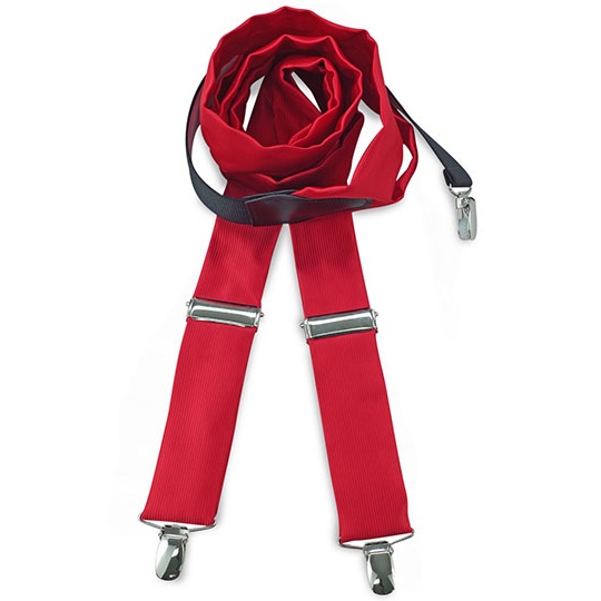 Szelki Regulowane Materialowe 3,5 cm CGW1511 - Red