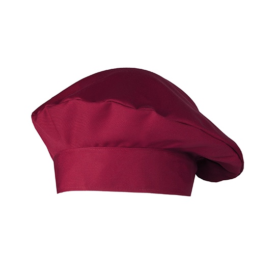 Czapka Kucharska Poliester Bawelna CGW180 - Cherry