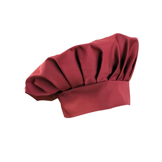 Czapka Kucharska Poliester Bawelna CGW3200 - Cherry